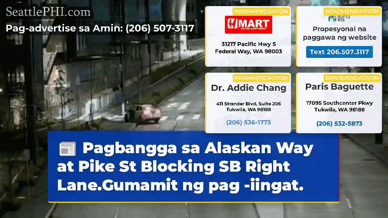 Pagbangga sa Alaskan Way at Pike St Blocking SB