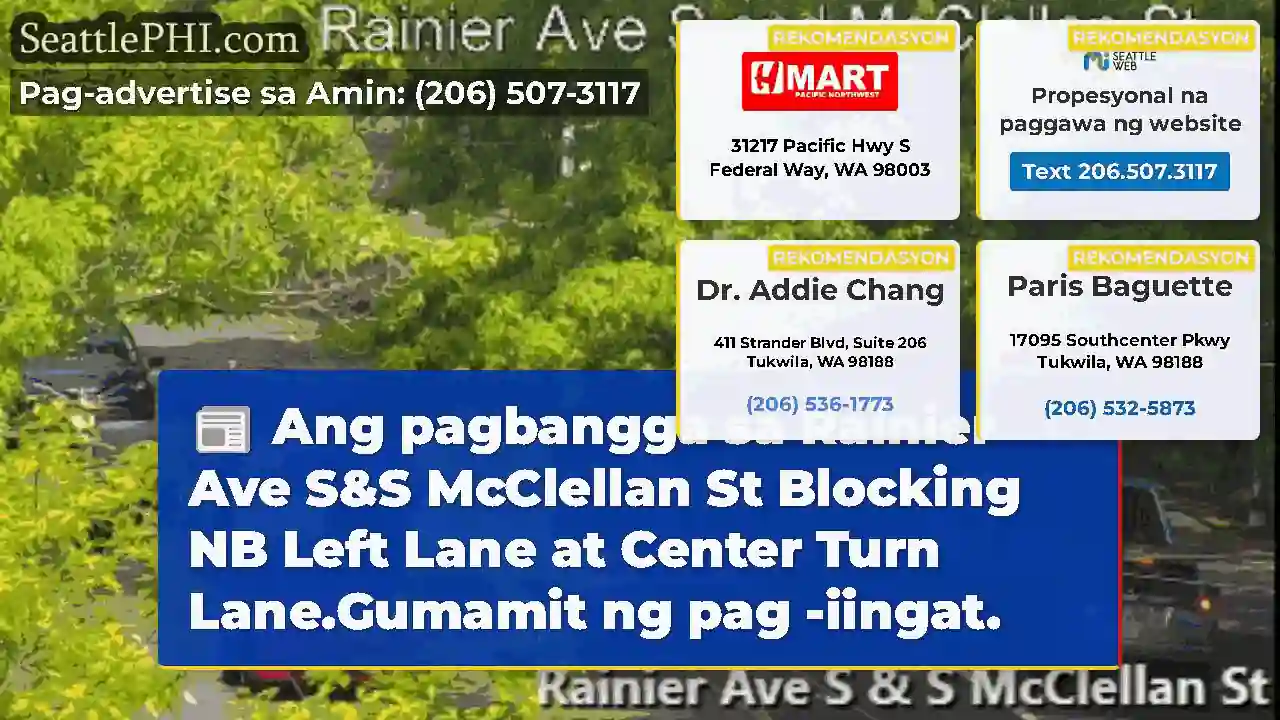 Ang pagbangga sa Rainier Ave S&S McClellan St