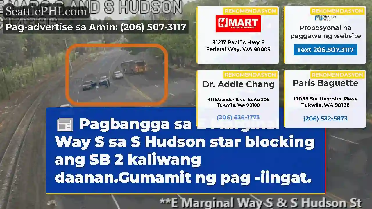 Pagbangga sa E Marginal Way S sa S Hudson star