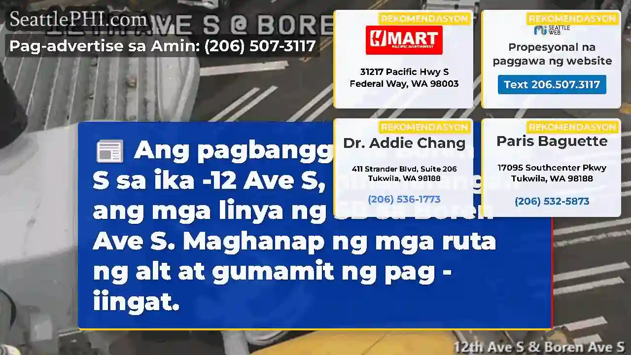Ang pagbangga sa Boren Ave S sa ika -12 Ave S,