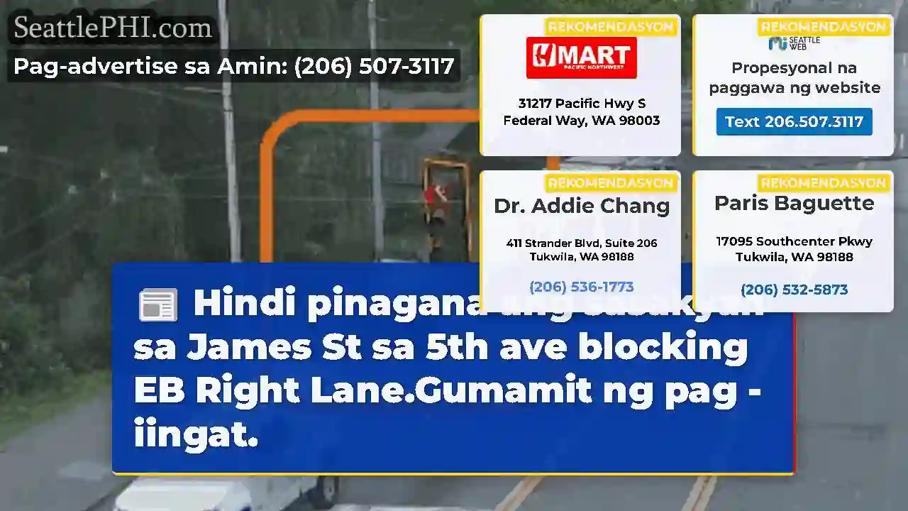 Hindi pinagana ang sasakyan sa James St sa 5th