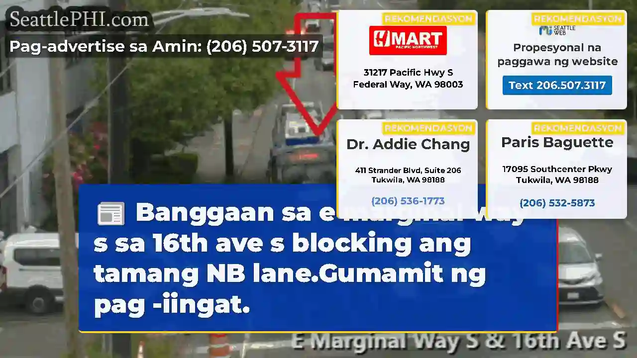Banggaan sa e marginal way s sa 16th ave s