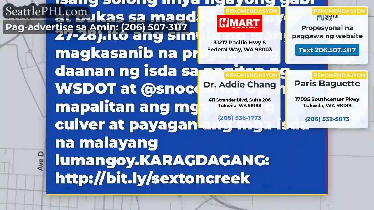 Ang US 2 sa silangan ng Snohomish ay nabawasan sa