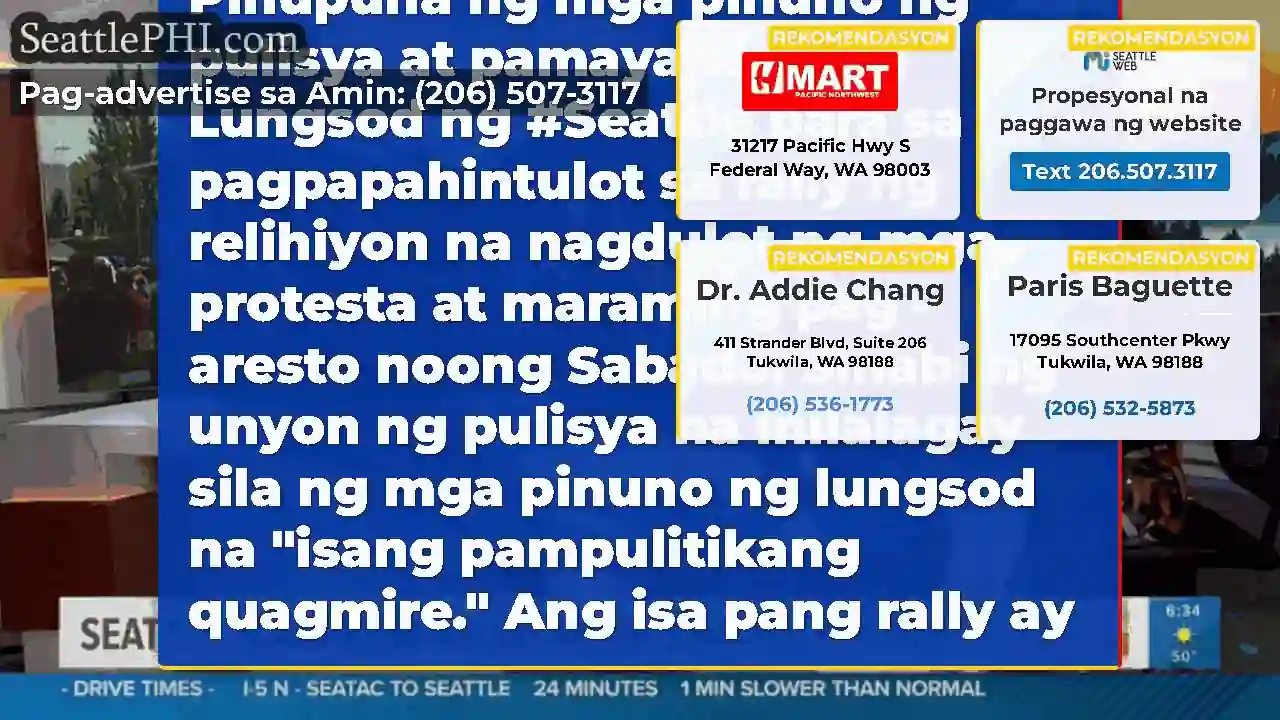 Kontrobersya ng protesta: Pinupuna ng mga pinuno