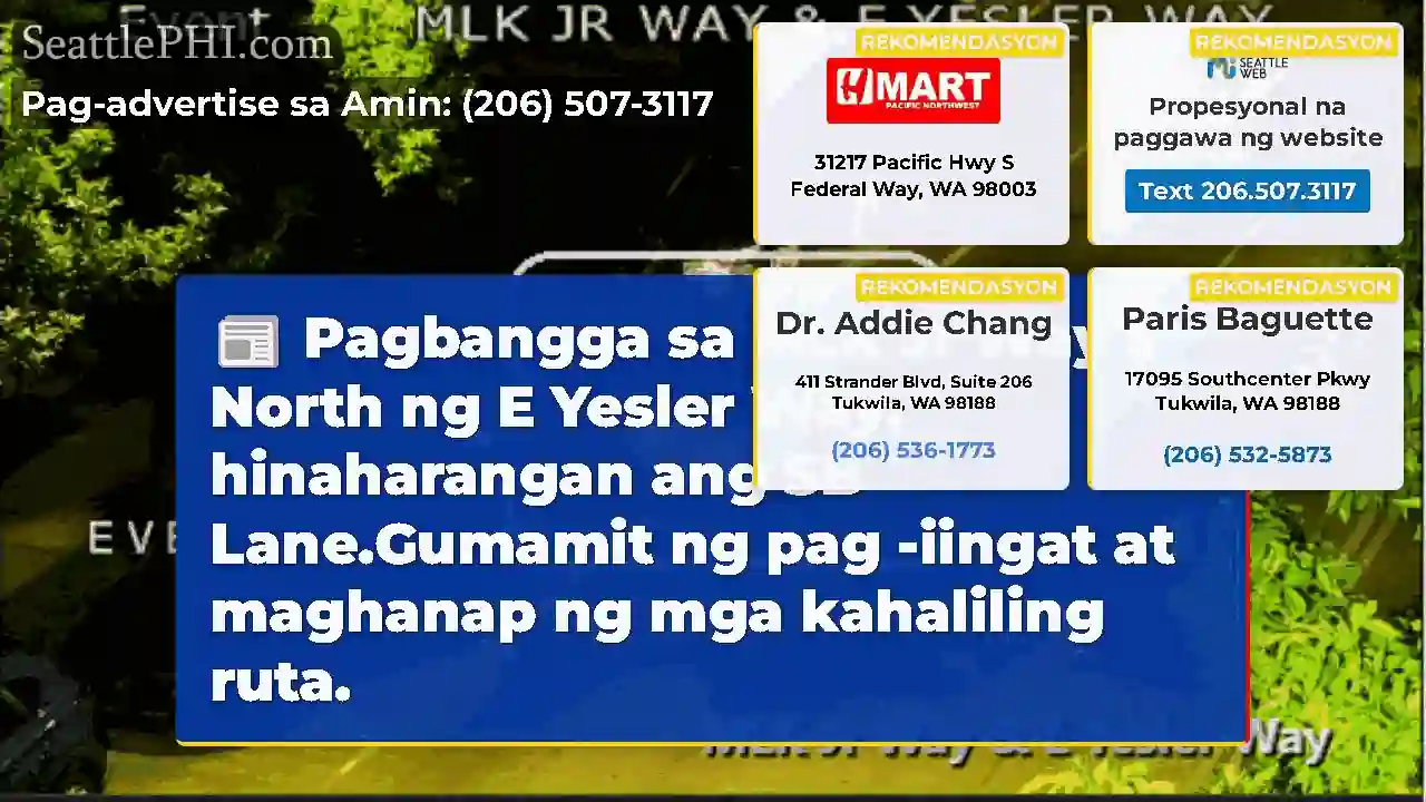 Pagbangga sa MLK Jr Way s North ng E Yesler Way,