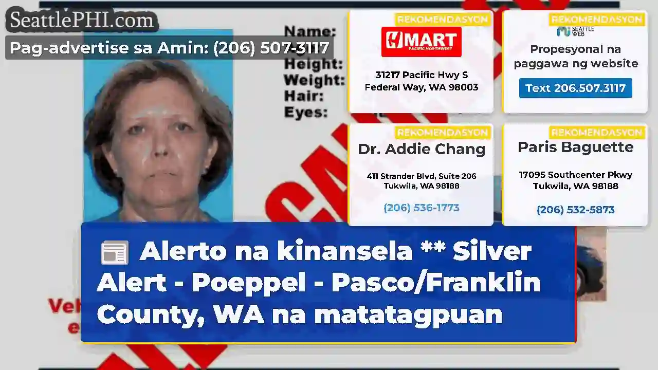 Alerto na kinansela ** Silver Alert - Poeppel -