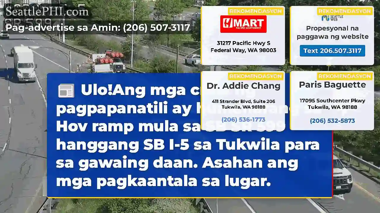 Ulo!Ang mga crew ng pagpapanatili ay humaharang