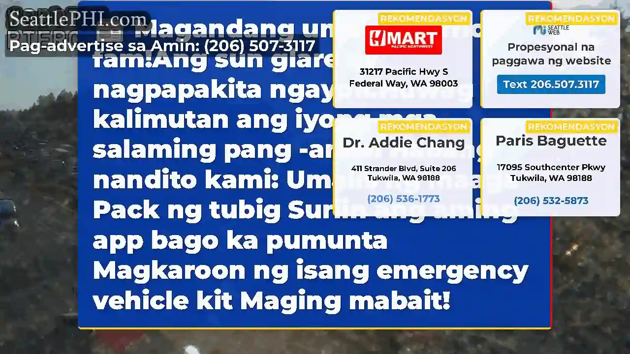 Magandang umaga traffic fam!Ang sun glare ay