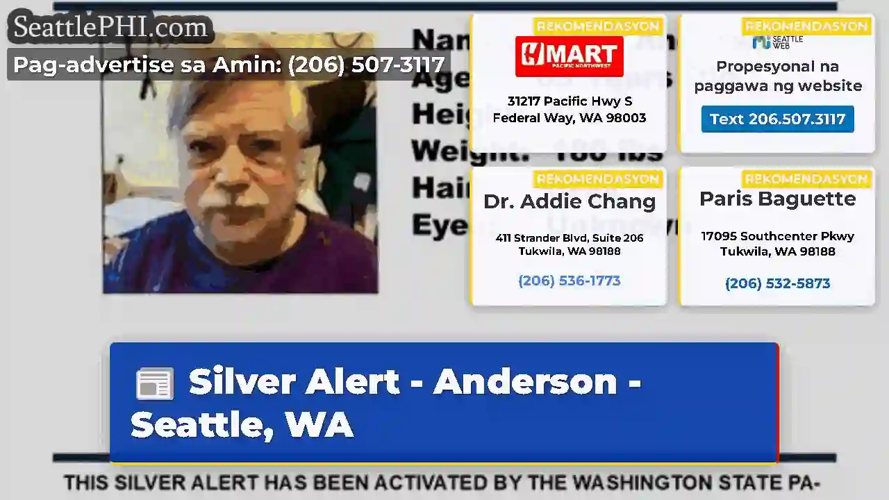 Silver Alert - Anderson - Seattle, WA