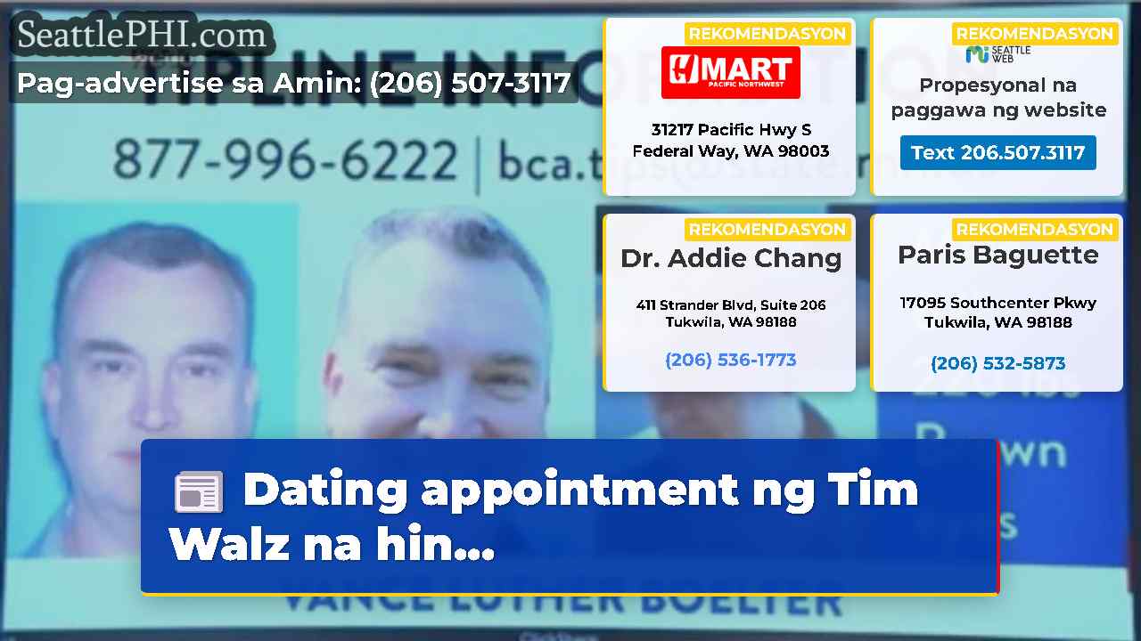 Dating appointment ng Tim Walz na hin…