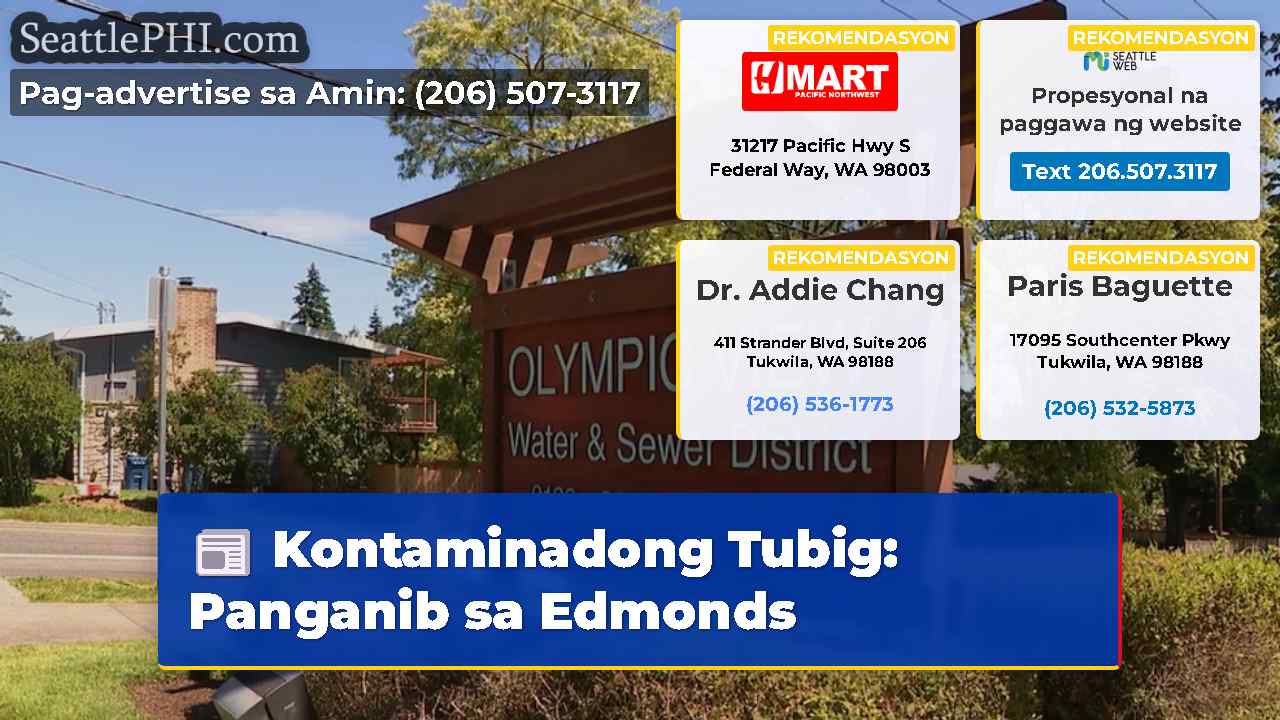 Kontaminadong Tubig: Panganib sa Edmonds