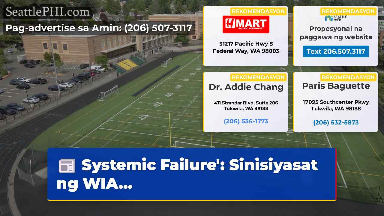 Systemic Failure Sinisiyasat ng WIA…