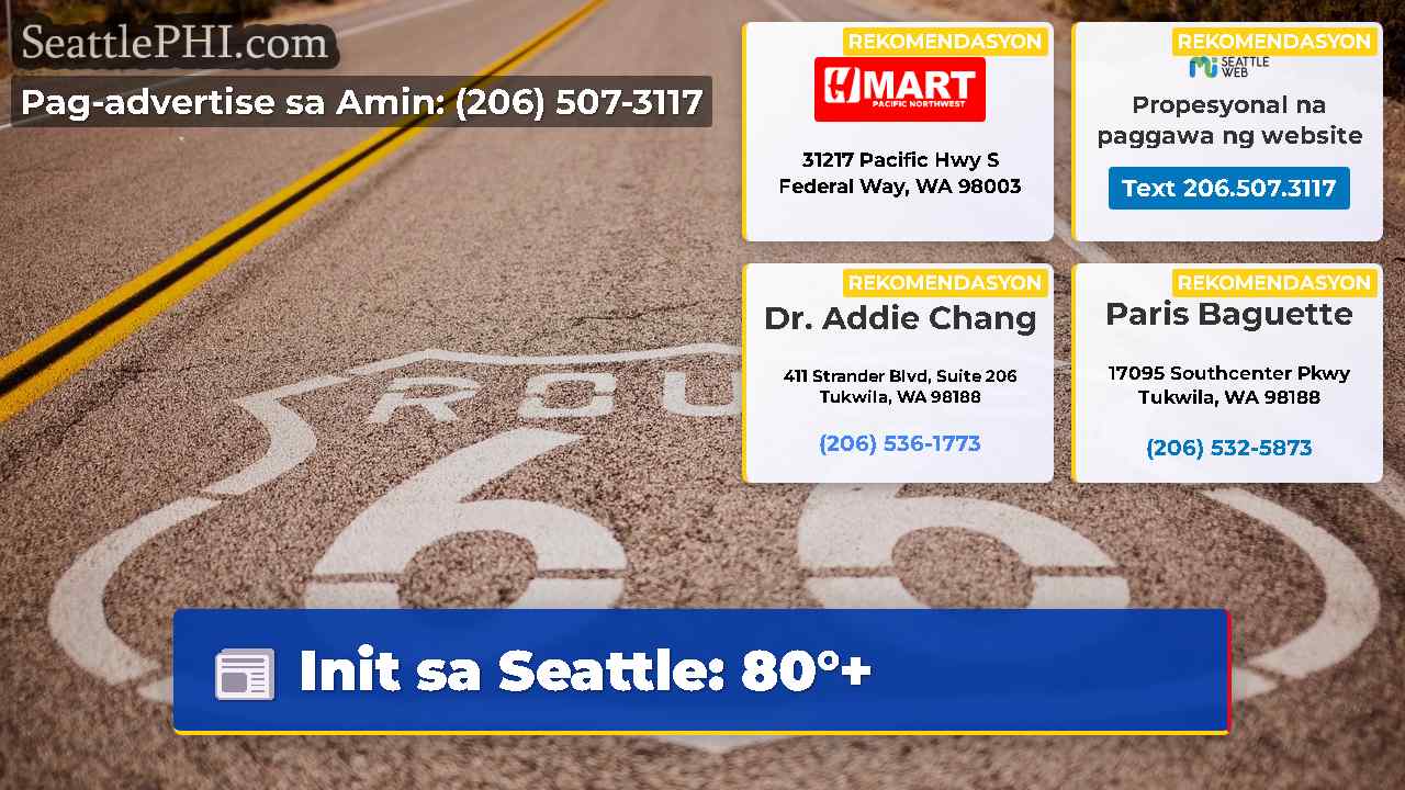 Init sa Seattle: 80°+