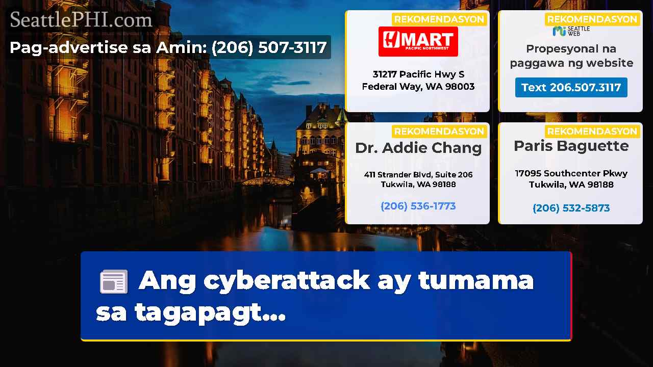 Ang cyberattack ay tumama sa tagapagt...