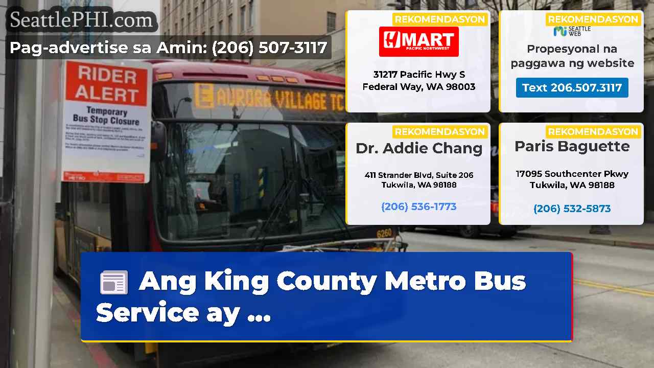 Ang King County Metro Bus Service ay …