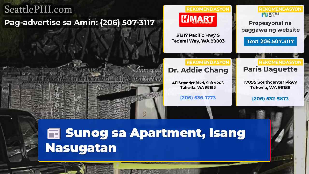 Sunog sa Apartment, Isang Nasugatan