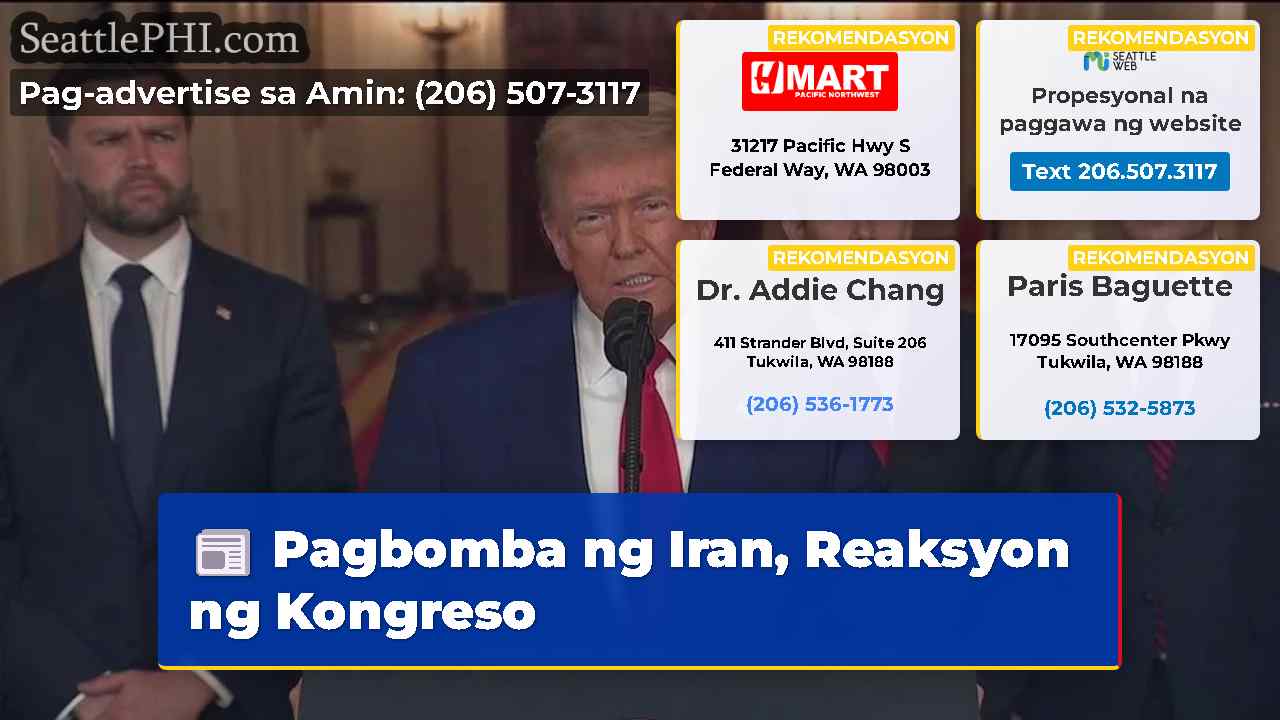 Pagbomba ng Iran, Reaksyon ng Kongreso