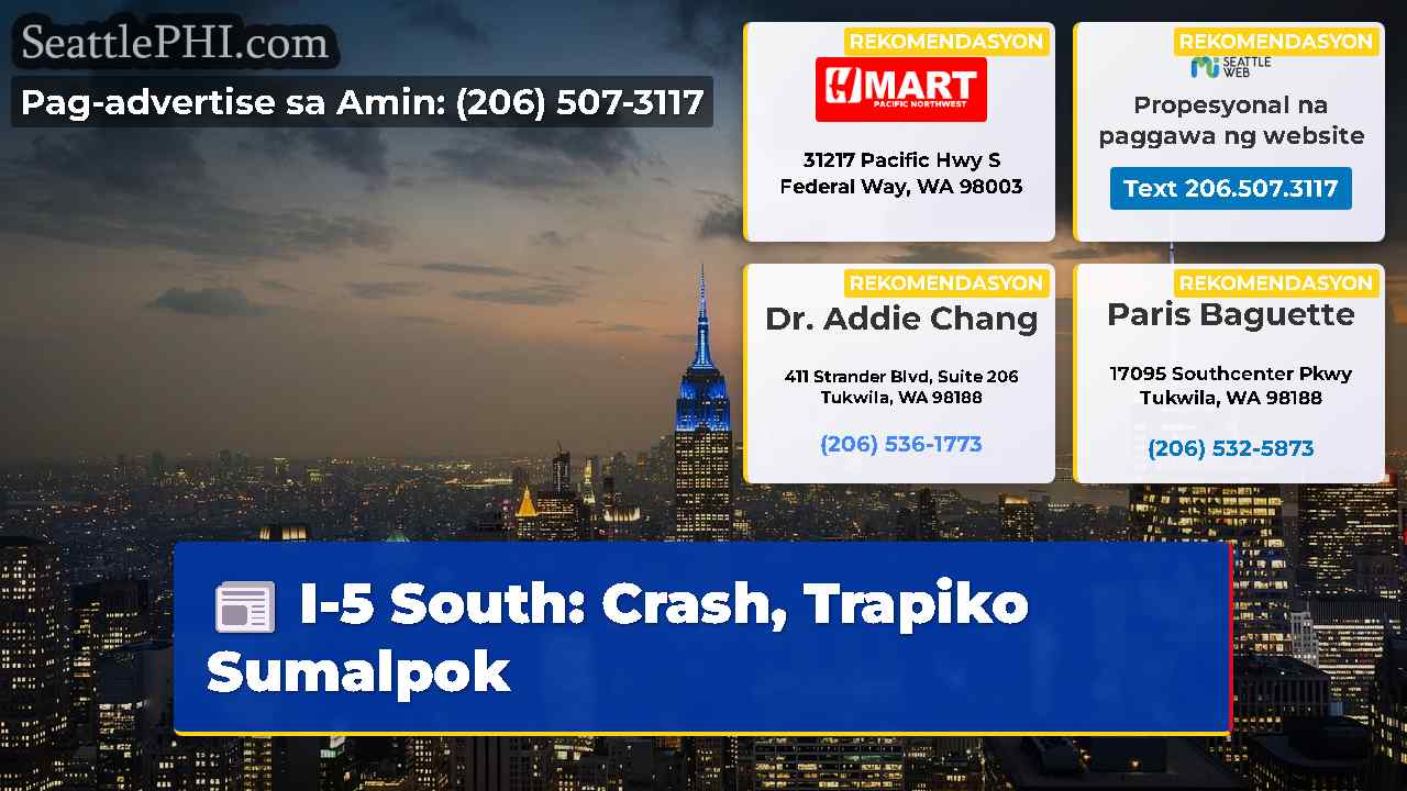 I-5 South: Crash, Trapiko Sumalpok