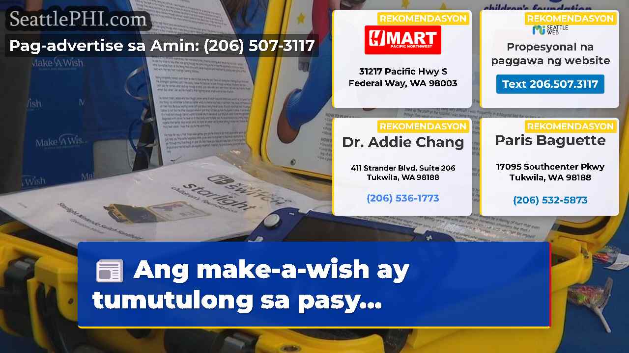 Ang make-a-wish ay tumutulong sa pasy...