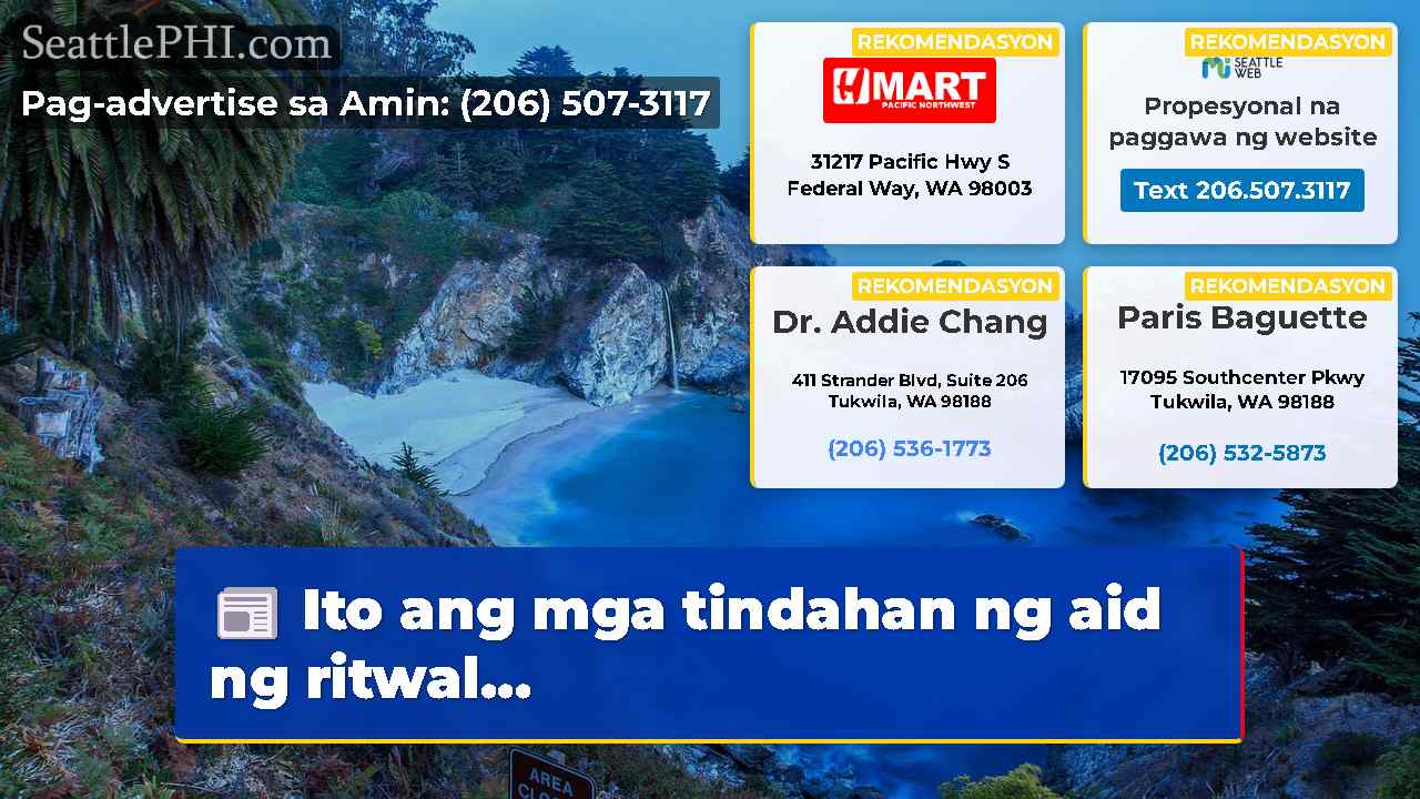 Ito ang mga tindahan ng aid ng ritwal...