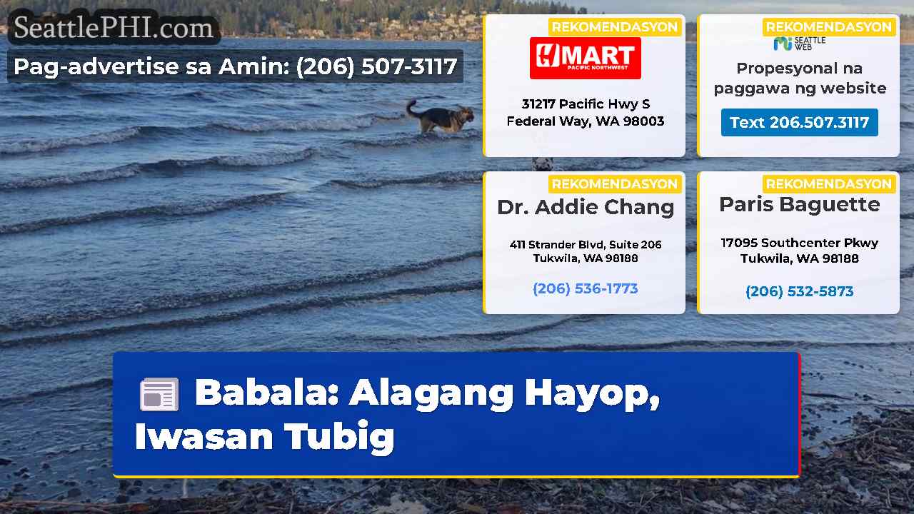 Babala Alagang Hayop Iwasan Tubig