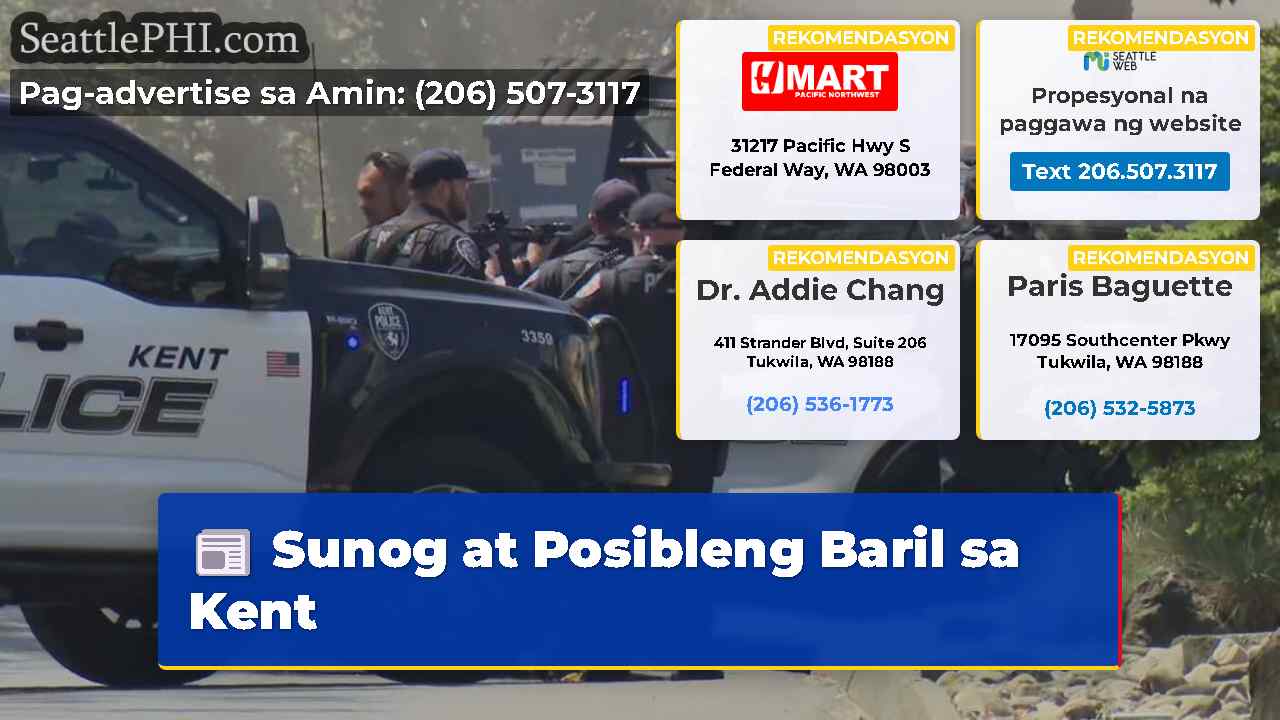 Sunog at Posibleng Baril sa Kent