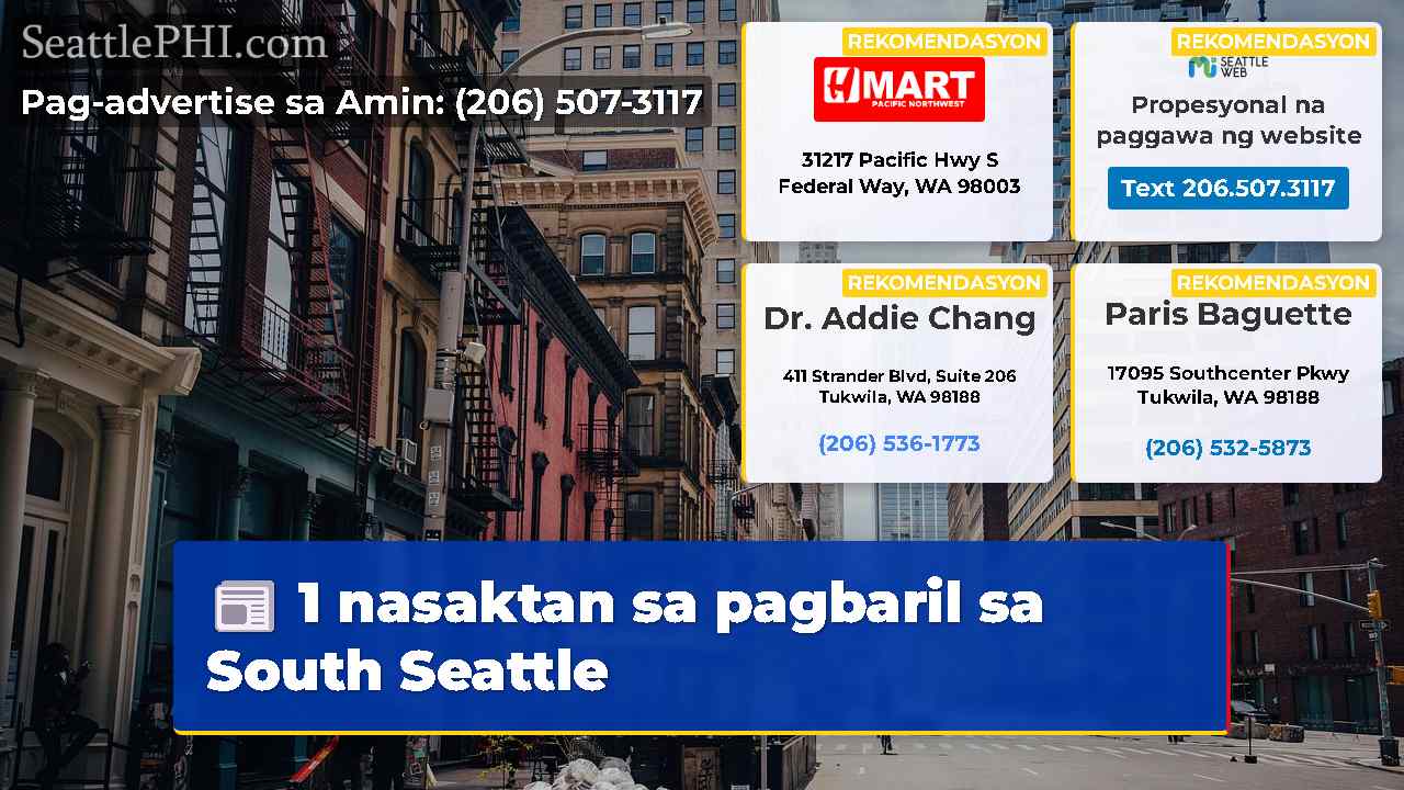 1 nasaktan sa pagbaril sa South Seattle
