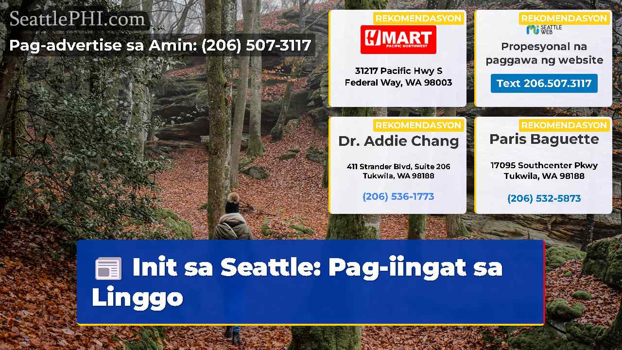 Init sa Seattle: Pag-iingat sa Linggo