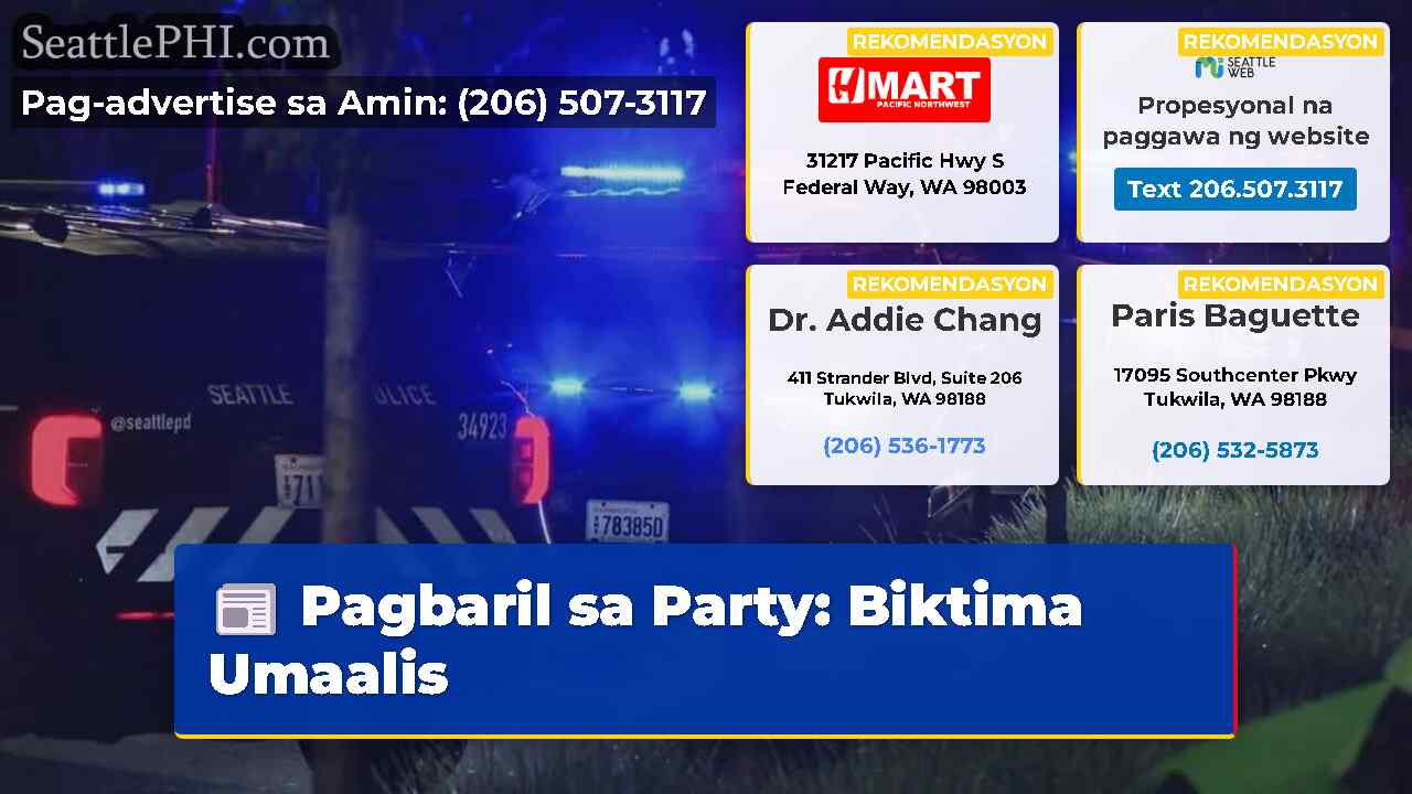 Pagbaril sa Party Biktima Umaalis