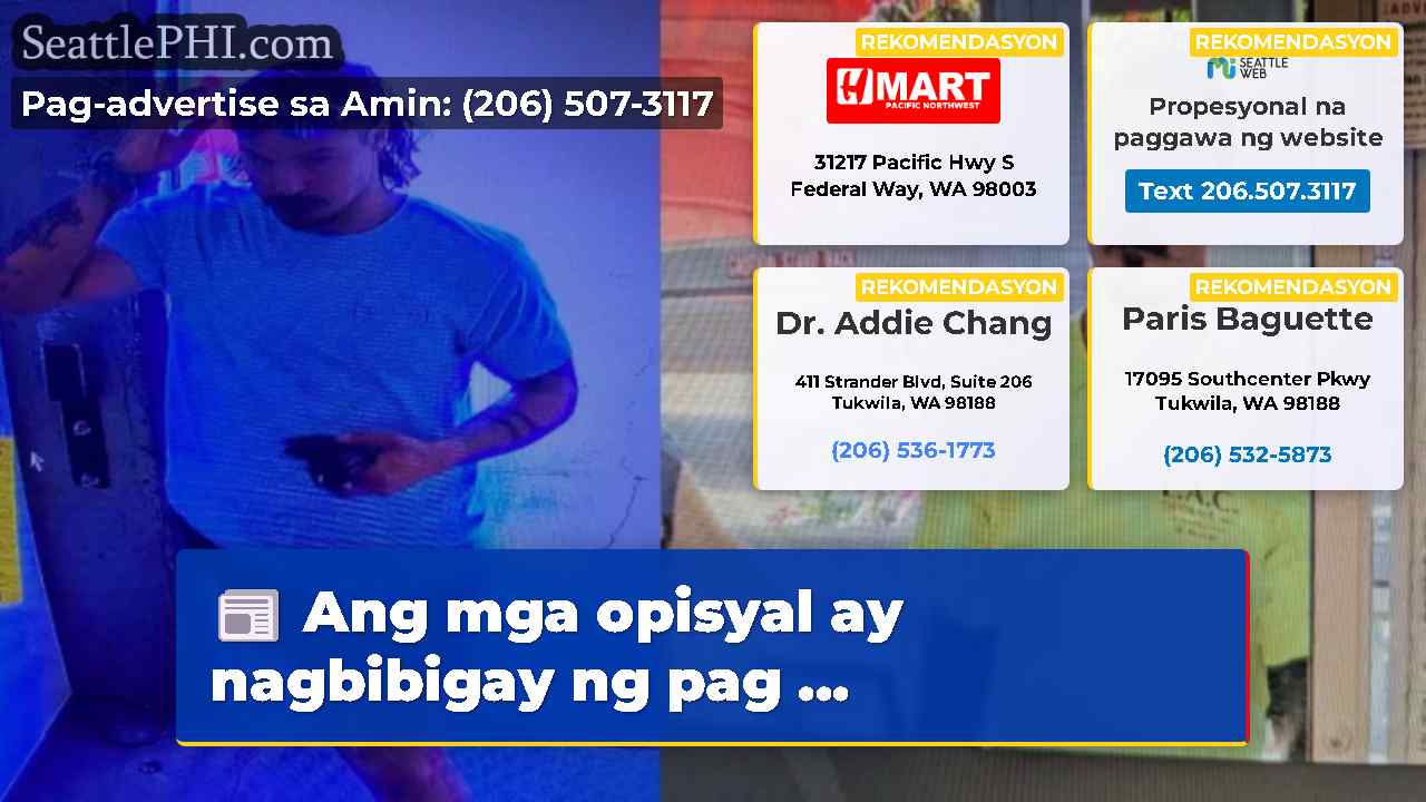 Ang mga opisyal ay nagbibigay ng pag ...