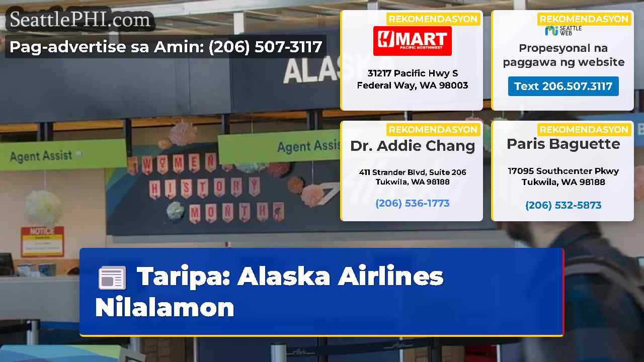 Taripa: Alaska Airlines Nilalamon