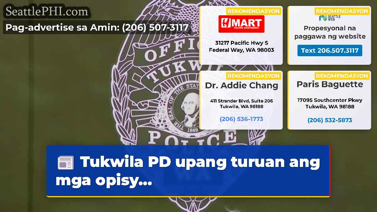 Tukwila PD upang turuan ang mga opisy…