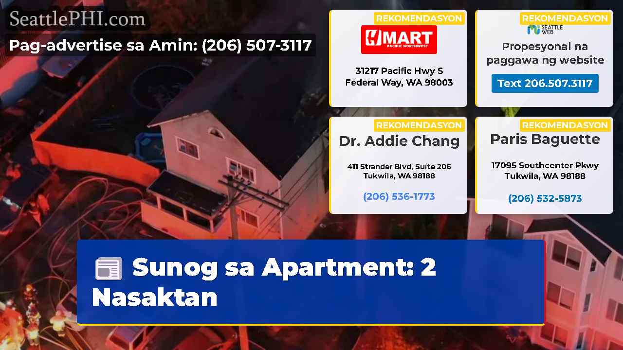 Sunog sa Apartment 2 Nasaktan