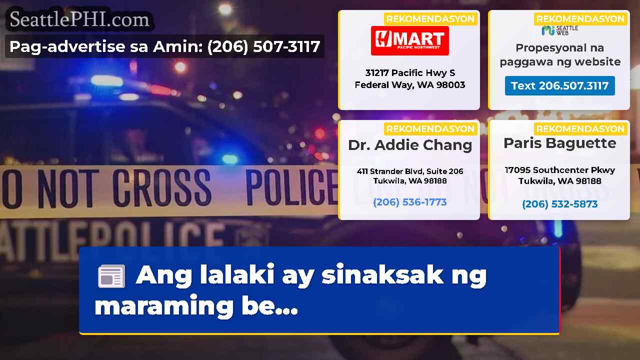 Ang lalaki ay sinaksak ng maraming be...