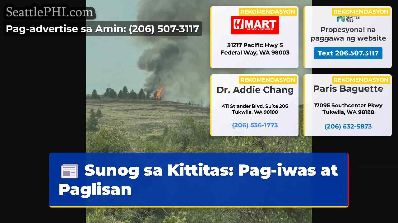 Sunog sa Kittitas Pag-iwas at Paglisan