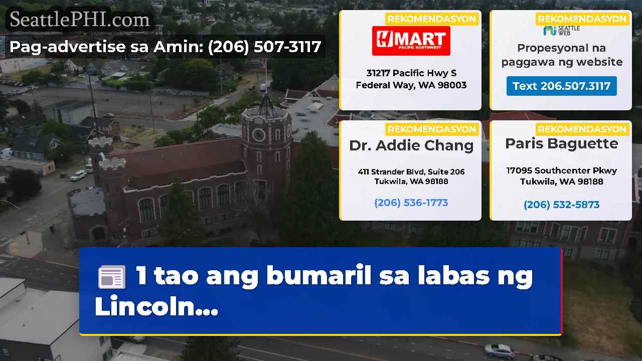 1 tao ang bumaril sa labas ng Lincoln…