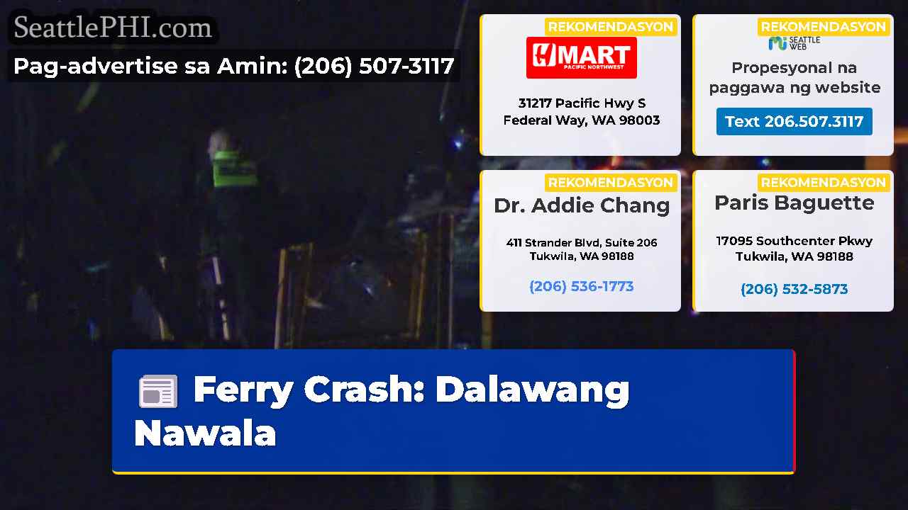 Ferry Crash Dalawang Nawala