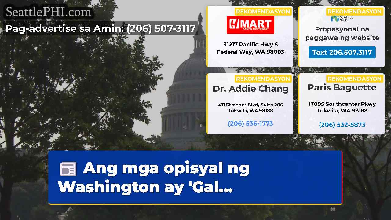 Ang mga opisyal ng Washington ay Gal…