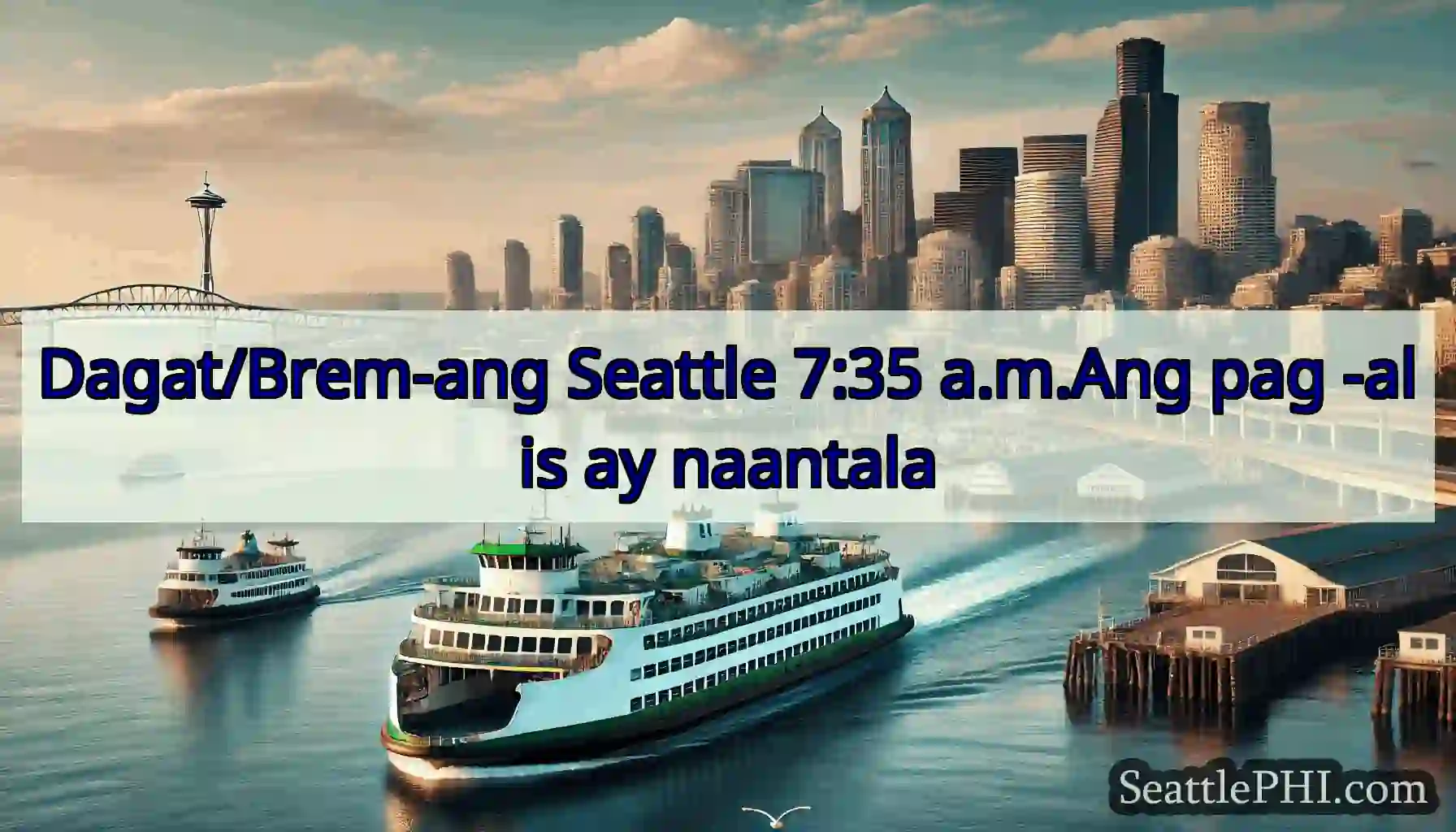 Dagat/Brem-ang Seattle 7:35 a.m.Ang pag -alis ay