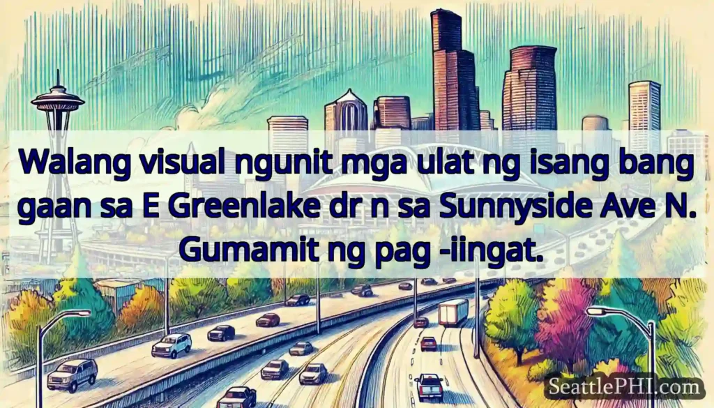 Walang visual ngunit mga ulat ng isang banggaan