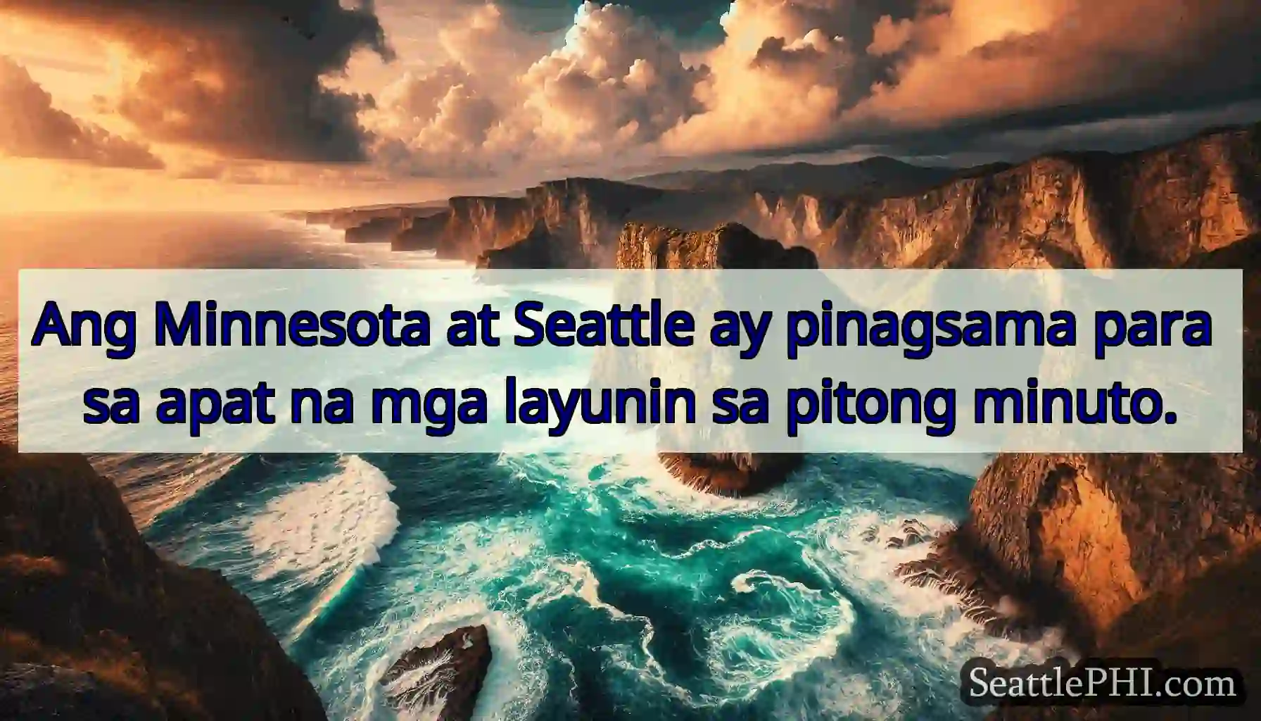 Ang Minnesota at Seattle ay pinagsama para sa