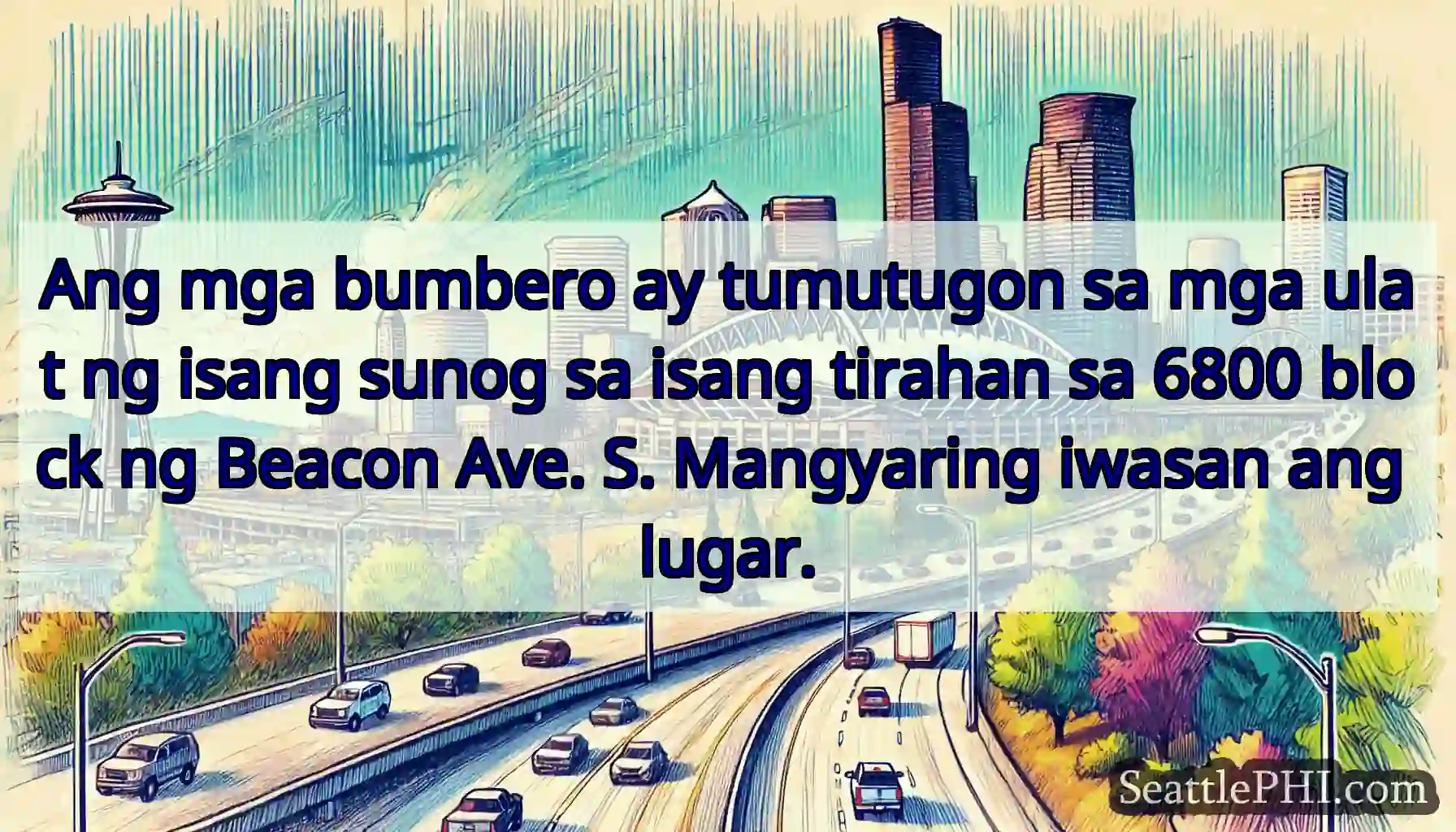 Ang mga bumbero ay tumutugon sa mga ulat ng isang