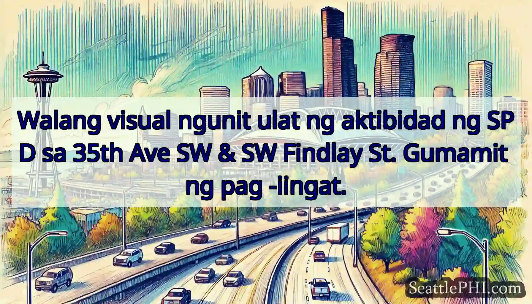 Walang visual ngunit ulat ng aktibidad ng SPD sa