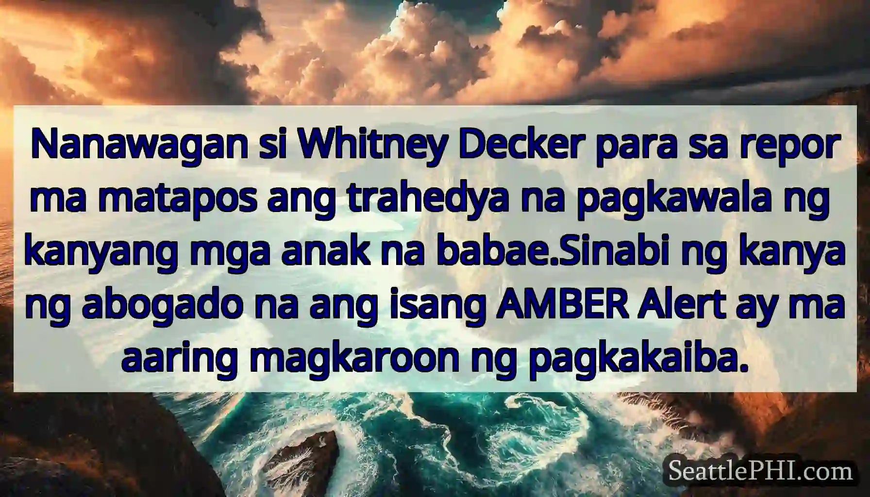 Nanawagan si Whitney Decker para sa reporma