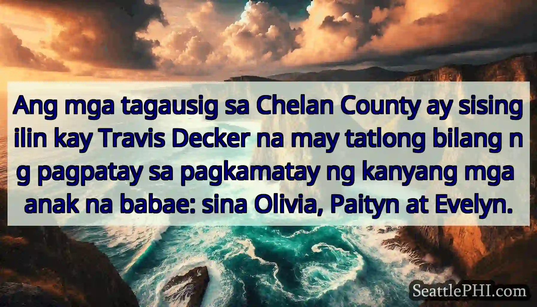 Ang mga tagausig sa Chelan County ay sisingilin