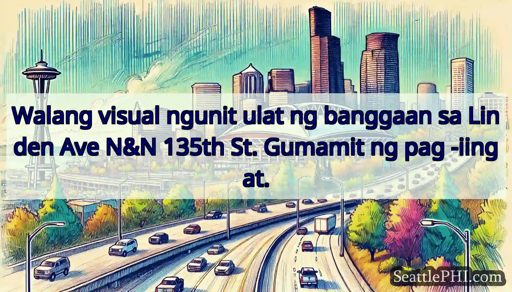 Walang visual ngunit ulat ng banggaan sa Linden