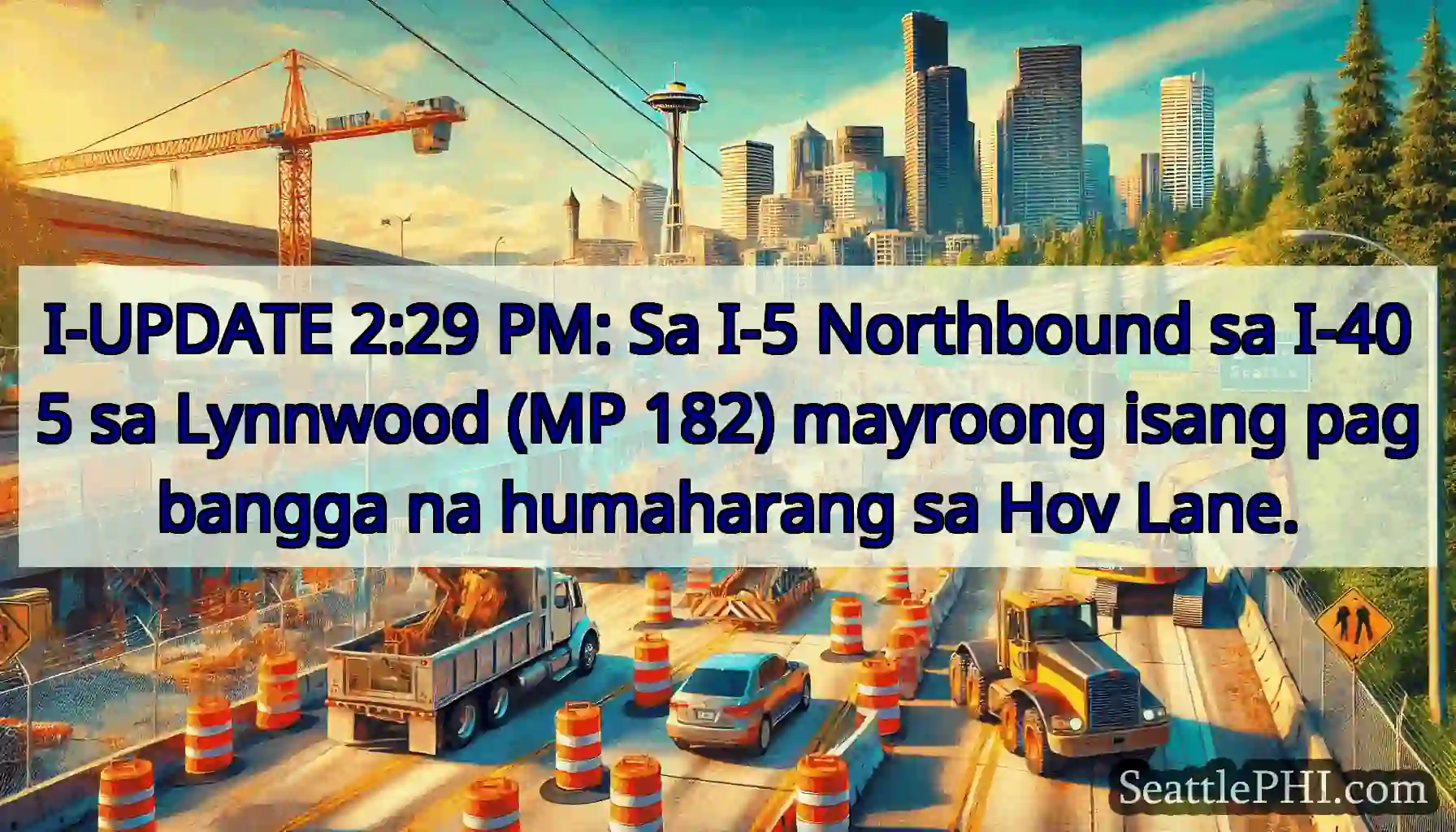 I-UPDATE 2:29 PM: Sa I-5 Northbound sa I-405 sa