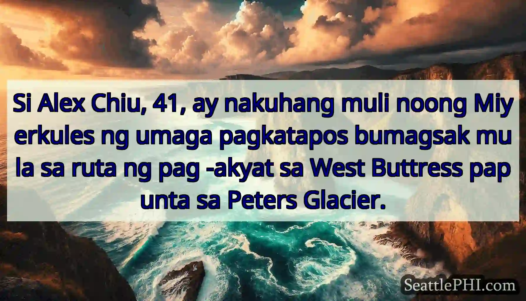 Si Alex Chiu, 41, ay nakuhang muli noong