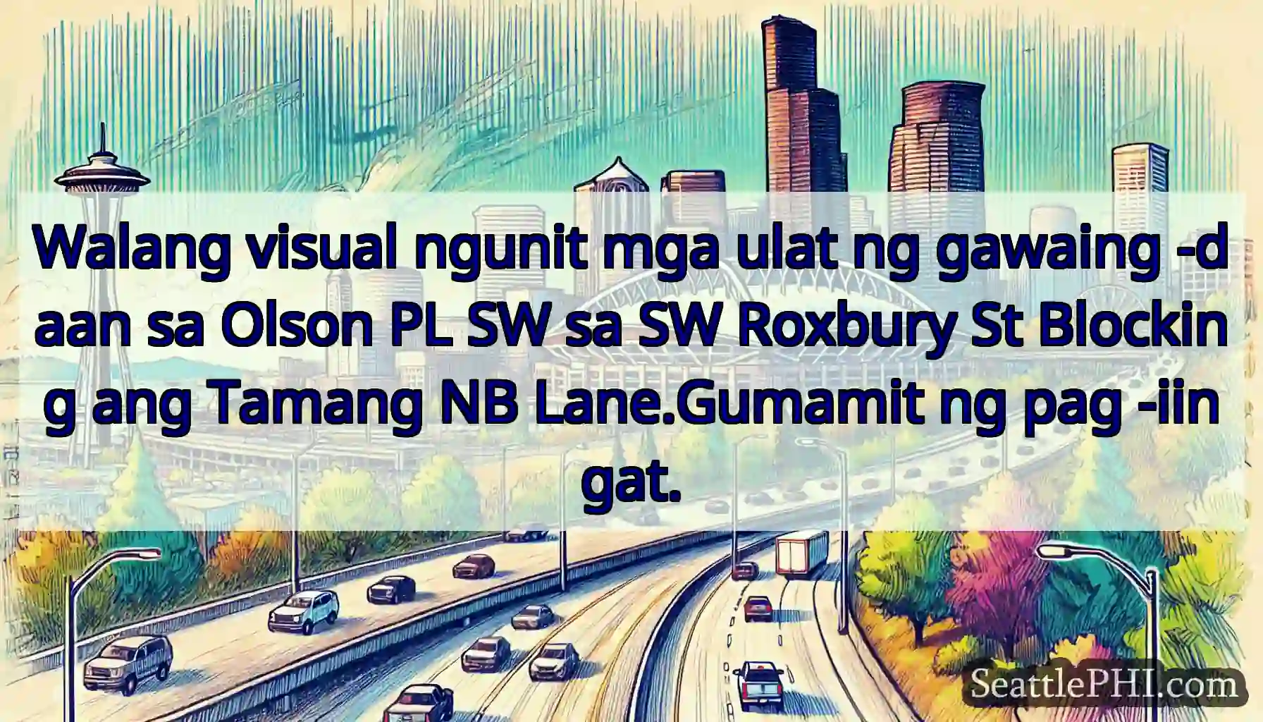 Walang visual ngunit mga ulat ng gawaing -daan sa