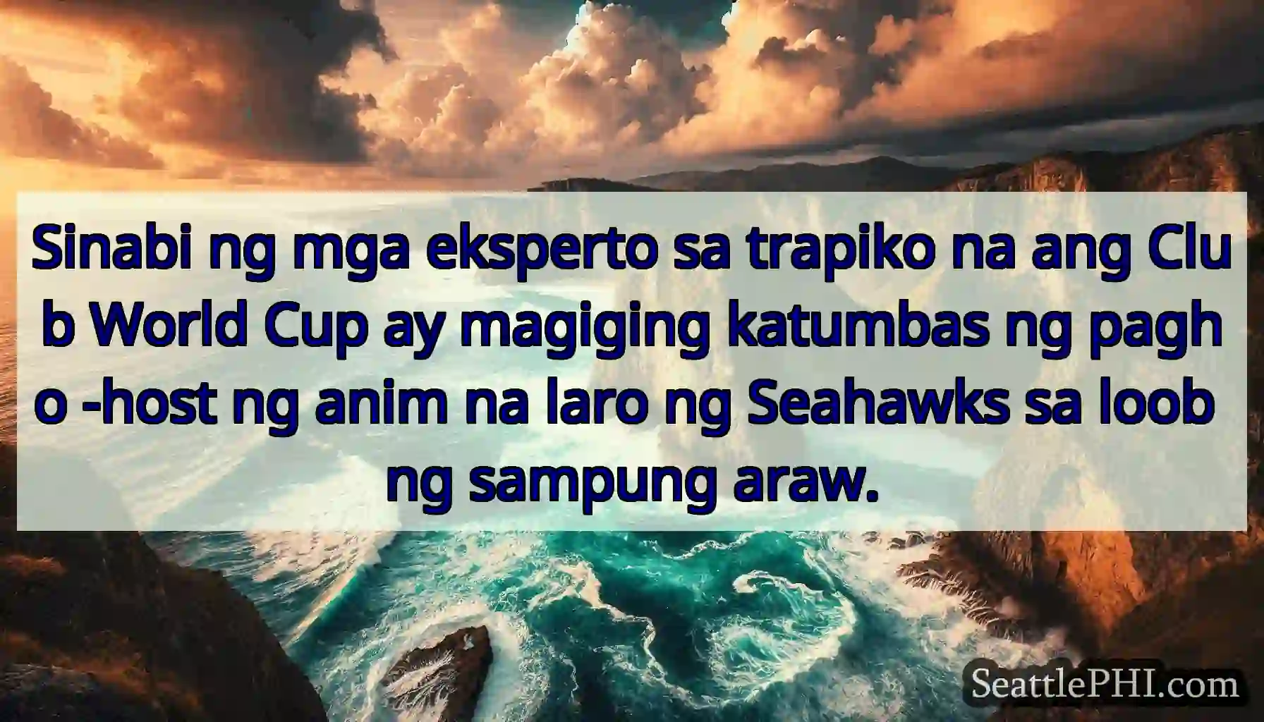 Sinabi ng mga eksperto sa trapiko na ang Club